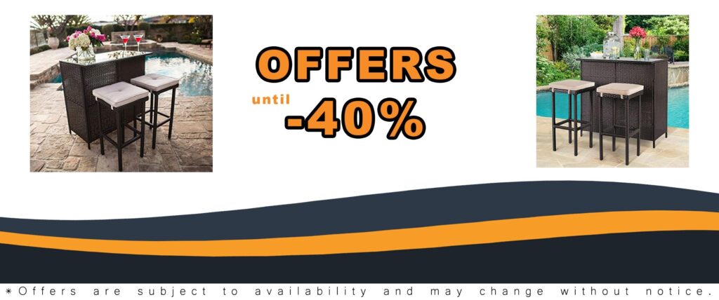 SUNCROWN 3-Piece Brown Wicker Patio Furniture Set