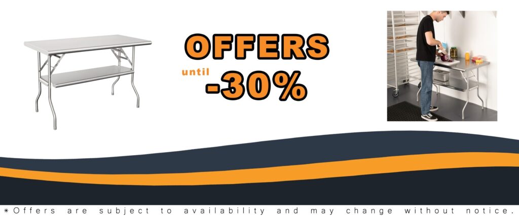 Folding Stainless Steel Table 24x48 inches NSF Commercial Portable