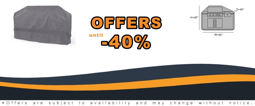Weather Resistant Outdoor Cover for Large Island BBQ Grills