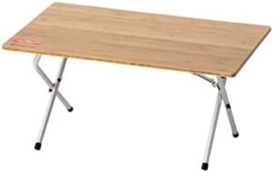 Compact camping convenience meets durable design with the Snow Peak Single Action Camping Table. Perfect for outdoor dining & games, this portable table features a low profile and sturdy legs.