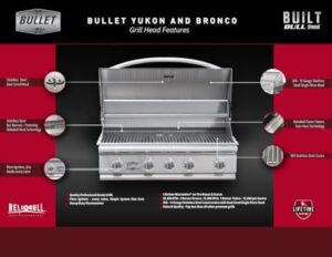 Enhance your outdoor gatherings with the Bullet by Bull Stainless Steel Outdoor Kitchen Set, featuring a built-in natural gas grill, double access door, and side burner. Perfect for entertaining!