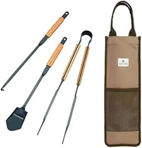 Here is the generated SEO meta description:

"Upgrade your outdoor adventures with this N-024 Fire Tool Set Pro, featuring durable bamboo construction and 5 essential tools for campfires. Perfect for camping trips or backyard gatherings!"