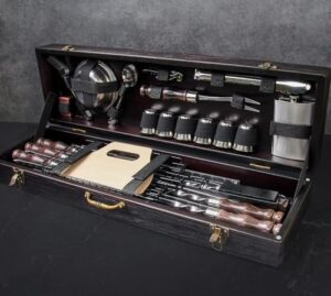 Unlock the ultimate grilling experience with this premium grill set, featuring high-quality tools and a durable case. Perfect for BBQ enthusiasts, includes utensils and accessories for effortless grilling. Save up to 15% on your purchase!