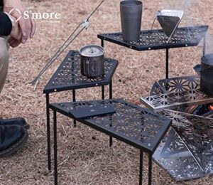 Transform your outdoor adventures with the S'more Iron Outdoor Camping Table, featuring a combination picnic table and carry bag for easy transport. Perfect for camping, picnics, travel, or BBQs, this portable table accommodates 6-pack gatherings!