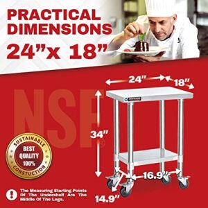 Elevate your commercial kitchen with the DuraSteel NSF stainless steel cart, featuring a heavy-duty rolling design and undershelf for efficient food prep. Perfect for restaurants, laundry, or side mixer stands, this metal utility cart ensures durability and convenience. Up to 50% off!