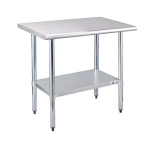 Here is the generated SEO meta description:

"Upgrade your commercial kitchen or home workspace with Profeeshaw's stainless steel prep table, featuring a heavy-duty undershelf and NSF certification for durability and ease of cleaning. Perfect for restaurant, hotel, or home use."