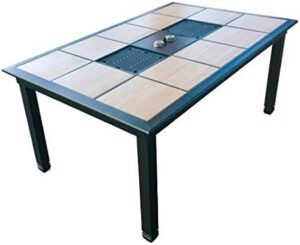 Discover the ultimate outdoor cooking experience with our Korean BBQ Table Grill, featuring infrared propane grill and fire pit design. Perfect for raclette nights or casual gatherings, no tile included.
