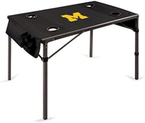 Perfect portable companion for outdoor adventures: PICNIC TIME NCAA Travel Table, folding design, carry bag included, ideal for camping or tailgating events.