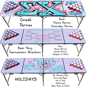 Here's a clear and persuasive SEO meta description optimized for WordPress Yoast SEO:

"Upgrade your game nights with the GoPong 8 Foot Portable Beer Pong - Tailgate Tables, available in black, football, American flag, or custom dry erase designs. Perfect for outdoor gatherings!"