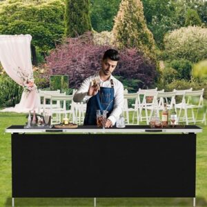 Discover the COSTWAY 81" Folding Picnic Table, a portable and lightweight aluminum food prep station with 2 shelves. Perfect for BBQs, parties, or backyard gatherings. Set up in seconds and enjoy mealtime convenience!