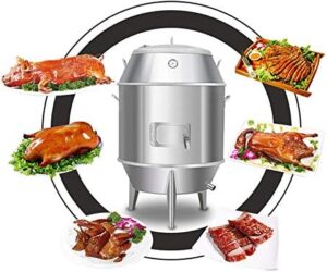 Here is the optimized SEO meta description:

"Indulge in perfectly cooked roasts with the INTSUPERMAI Charcoal Chicken Duck Roaster, featuring a thermometer and 15-18 set capacity. Perfect for kitchen BBQs or oven cooking."