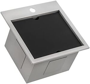 Discover the ultimate outdoor BBQ workstation with a durable 15x15 inch topmount sink in marine-grade T316 stainless steel, perfect for RVs, boats, and tiny homes. Enjoy the freedom to grill anywhere!