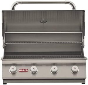 Grill up a backyard party with the Bull Outlaw Grill Liquid Propane BBQ Package, featuring a single side burner, stainless steel sink, grill cover, and refrigerator. Includes a 5-in-1 BBQ tool set - plus, get a FREE Bio-Ethanol Table-top Fire pit!