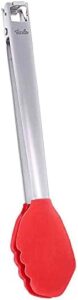 Upgrade your cooking experience with Fissler's FL08904400000 Silicone Tongs, heat-resistant up to 200°F and perfect for grilling, BBQ, or everyday use.