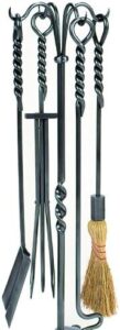 Boost your DIY skills with the WR-02 5-Piece Wrought Iron Tool Set, featuring a sturdy rope for added grip. Includes hammer, tongs, pliers, and more, perfect for any project.
