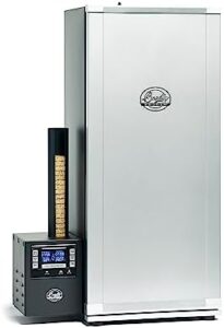 Delivering smoky flavors to your outdoor gatherings with the Bradley Smoker 6-Rack Outdoor Electric Smoker. Six racks for flexibility and digital controls for ease of use. Perfect for BBQ enthusiasts! Enjoy discounts on this stainless steel grill smoker, perfect for outdoor cooking.