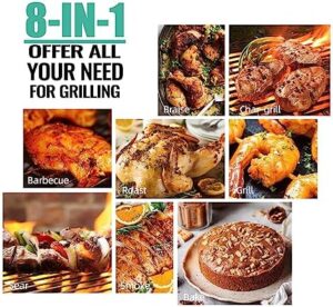 Portable pellet grill perfect for small spaces or camping trips. Compact design with digital control and adjustable temperature. Enjoy your favorite BBQ flavors at home or on-the-go, without sacrificing taste.