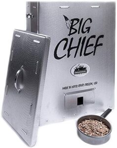 Here is your meta description:

"Smoke like a pro with the Big Chief Electric Smoker, featuring adjustable temperature control and 401 square inches of cooking space. Limited time offer: save up to 30% on this top-rated smoker"