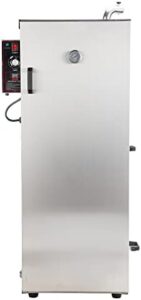 Here is the optimized meta description:

"Perfect for outdoor BBQ enthusiasts, HAKKA's vertical electric smoke oven smokes pastrami, sausage, bacon and more with ease. Compact design for home or commercial use."