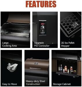 Mastering the art of outdoor cooking with Z GRILLS Wood Pellet Grill Smoker, featuring PID control, rain cover, and 700 sq. in cooking area for BBQ, smoking, baking, and roasting.