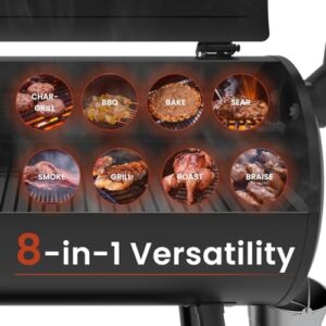 Elevate your outdoor cooking experience with the Z GRILLS ZPG 550B2 Wood Pellet Smoker. Features PID technology, LCD controller, and meat probe for precision temperature control, plus 553 sq in of grilling space. Save big on this versatile BBQ grill!