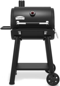 Savor sizzling flavors with the Broil King Regal Charcoal 400 Grill, featuring 400 sq. inches of cooking area, adjustable vents and a compact design for convenient outdoor grilling.