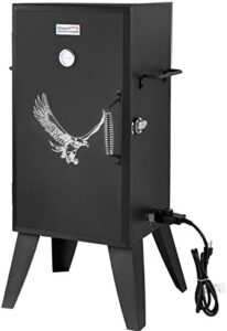 "Deliciously smoke your meals with the Royal Gourmet SE2801 Electric Smoker, featuring adjustable temperature control and a durable black finish."