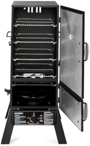 Here is the optimized SEO meta description:

"Smoky flavors guaranteed with the Masterbuilt MPS 230S Propane Smoker, featuring a spacious 30-inch cooking surface and easy temperature control. Limited time discount available, save big!"