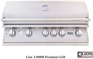 Upgrade your backyard cooking experience with the Lion L90000 propane grill, featuring a refrigerator, door, and drawer combo, drop-in sink, and 5-in-1 BBQ tool set. A perfect package deal for outdoor enthusiasts.