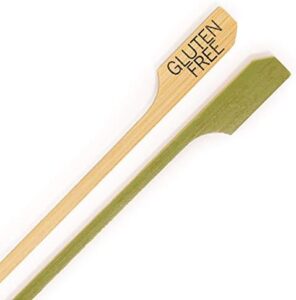 Mark your food and drinks with ease using the BambooMN gluten-free marking paddle skewers. Perfect for appetizers, parties, and everyday use - 10,000 pieces included!
