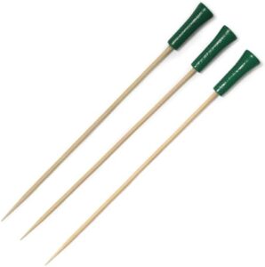 Elevate your golf gatherings with these eco-friendly bamboo skewers in green, perfect for cocktail parties! With 10,000 pieces and 6.75" length, they're a unique and sustainable party favor.