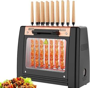 Mastering the art of cooking just got a whole lot easier with this electric barbecue grill featuring 1200W power and automatic rotating skewers for perfect lamb roasts. Perfectly smokeless and easy to clean!