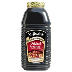 Indulge in the rich flavors of Yoshida's Marinade & Cooking Sauce with this 6-pack value! Perfect for BBQs, grilling, and everyday meals, its savory goodness is sure to delight.