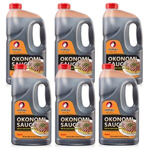 Experience the authentic Japanese flavor of Otafuku Okonomiyaki Sauce with every bite. Savor 6 restaurant bulk-sized packs, perfect for okonomiyaki pancakes and more. Limited time offers: Buy 2 get 10% off, or use code OKONOMI15 at checkout.