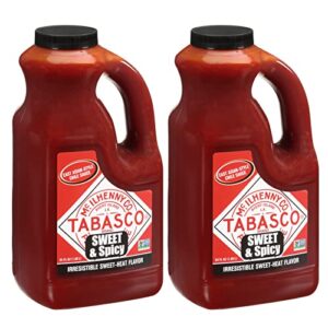 Here is the optimized SEO meta description:

"Sweeten up your meals with TABASCO's iconic sweet and spicy sauce, now in a pack of two 64 oz bottles. Add flavor to any dish without breaking the bank - get ready for savings!"