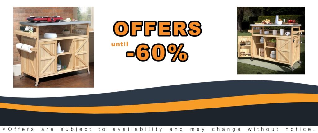 Outdoor Patio Graden BBQ Grill Cart Storage Cabinet