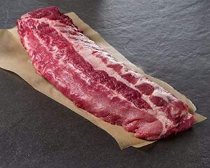 "Indulge in tender and juicy 3-pound pork back ribs, natural and frozen for maximum flavor. Perfectly portioned into 3lb packs, now available on Amazon."
