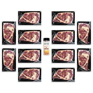 Discover premium steaks with signature seasoning, savor the rich flavor of Nebraska Star Beef's Prestige Steaks in 12 packs, perfect for any meat lover.
