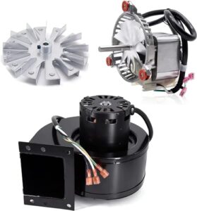 Boost your pellet stove's performance with the Criditpid Combustion Blower Motor & Distribution Blower Fan Kit, compatible with Harman P68, P43, P61, P38, and more. Upgrade airflow for efficient heating.