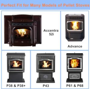 Boost your pellet stove's performance with the Criditpid Combustion Blower Motor & Distribution Blower Fan Kit, compatible with Harman P68, P43, P61, P38, and more. Upgrade airflow for efficient heating.