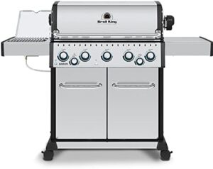 Unlock the ultimate grilling experience with Broil King's Baron S 590 Pro IR natural gas grill, featuring stainless steel construction and a sleek black design. Perfect for outdoor cooking enthusiasts, this model offers impressive performance at an unbeatable value.