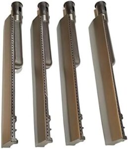 Upgrade your grill game with the Outdoor Bazaar Set of Four Heavy Duty Cast Stainless Steel Burners, compatible with top brands like Bull and Cal Flame. Perfect for grilling enthusiasts!