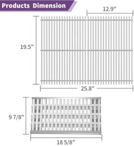 Upgrade your DCS grill with the Radiant Tray and Grill Grate, featuring ceramic rods for efficient cooking. Save big on replacement parts!