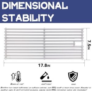 Upgrade your grill game with 4 Pack Heavy Duty Stainless Steel Triangle Solid Rod BBQ Grill Grates Replacement Parts for Blaze Grill 3, 4, and 5 Burner Models. Ideal for high-performance grilling, perfect fit for most models. Save big on grill accessories today!