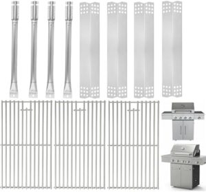 Get the right parts for your KitchenAid or Nexgrill grill with this replacement kit featuring solid stainless steel construction and compatibility with various models.