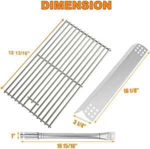 Get the right parts for your KitchenAid or Nexgrill grill with this replacement kit featuring solid stainless steel construction and compatibility with various models.