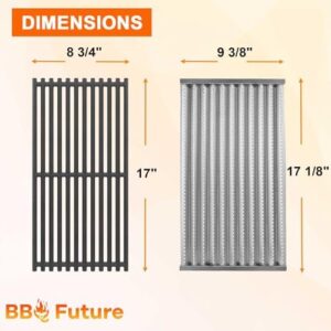 Upgrade your Charbroil Tru-Infrared grill with our replacement parts kit. Includes emitter, cooking grate, heat plate, shield and more for optimal grilling performance. Save big on this comprehensive kit.