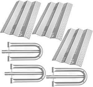 Upgrade your grilling game with this 3-pack heat plate shield and burner gas tube set for American Outdoor Grill models. Perfect fit for 24NB, 24NG, 24NP, 24PC, 30NB, 30PC, 36NB, 36PC. Boost performance and protect your grill with this durable replacement parts bundle.