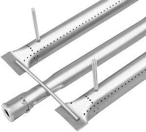 Upgrade your grilling game with this 3-pack heat plate shield and burner gas tube set for American Outdoor Grill models. Perfect fit for 24NB, 24NG, 24NP, 24PC, 30NB, 30PC, 36NB, 36PC. Boost performance and protect your grill with this durable replacement parts bundle.