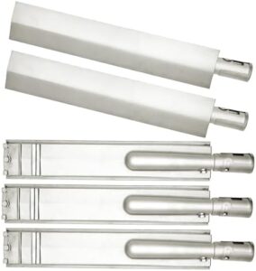 Upgrade your outdoor cooking experience with 16 1/8" Heavy Duty Cast Stainless Steel BBQ grill burners, compatible with Bull BBQ, Cal Flame, Aussie Blaze Thermos Turbo, and Jenn air grills. Perfect for replacement parts or new builds.